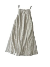 Wild Daisy Lace Mini Lined Dress Cottagecore Fairycore cream Ivory boho lace Med
