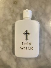 HOLY WATER PLASTIC BOTTLE 4 OZ - 4.75" x 2.5"