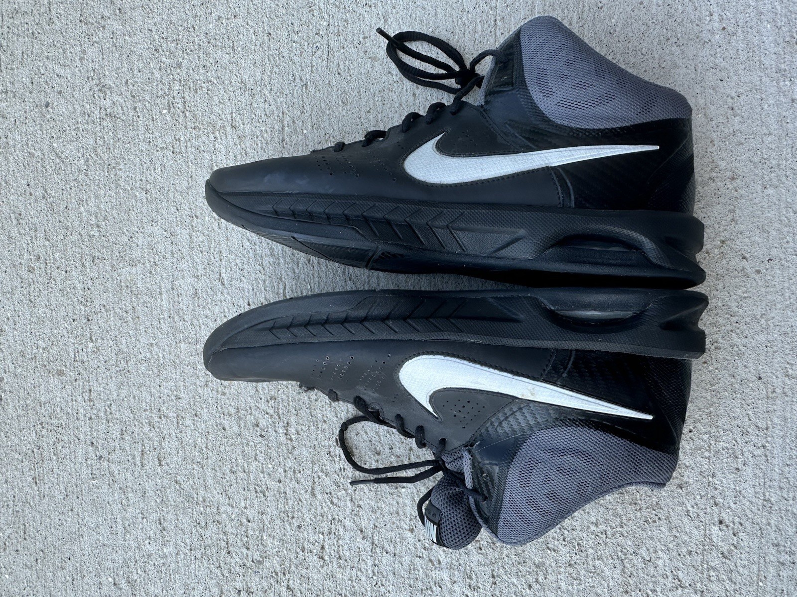 SAOLA Scarpe da basket Nike Air Visi Pro 6 749167 001 nere stringate da uomo taglia 10 5