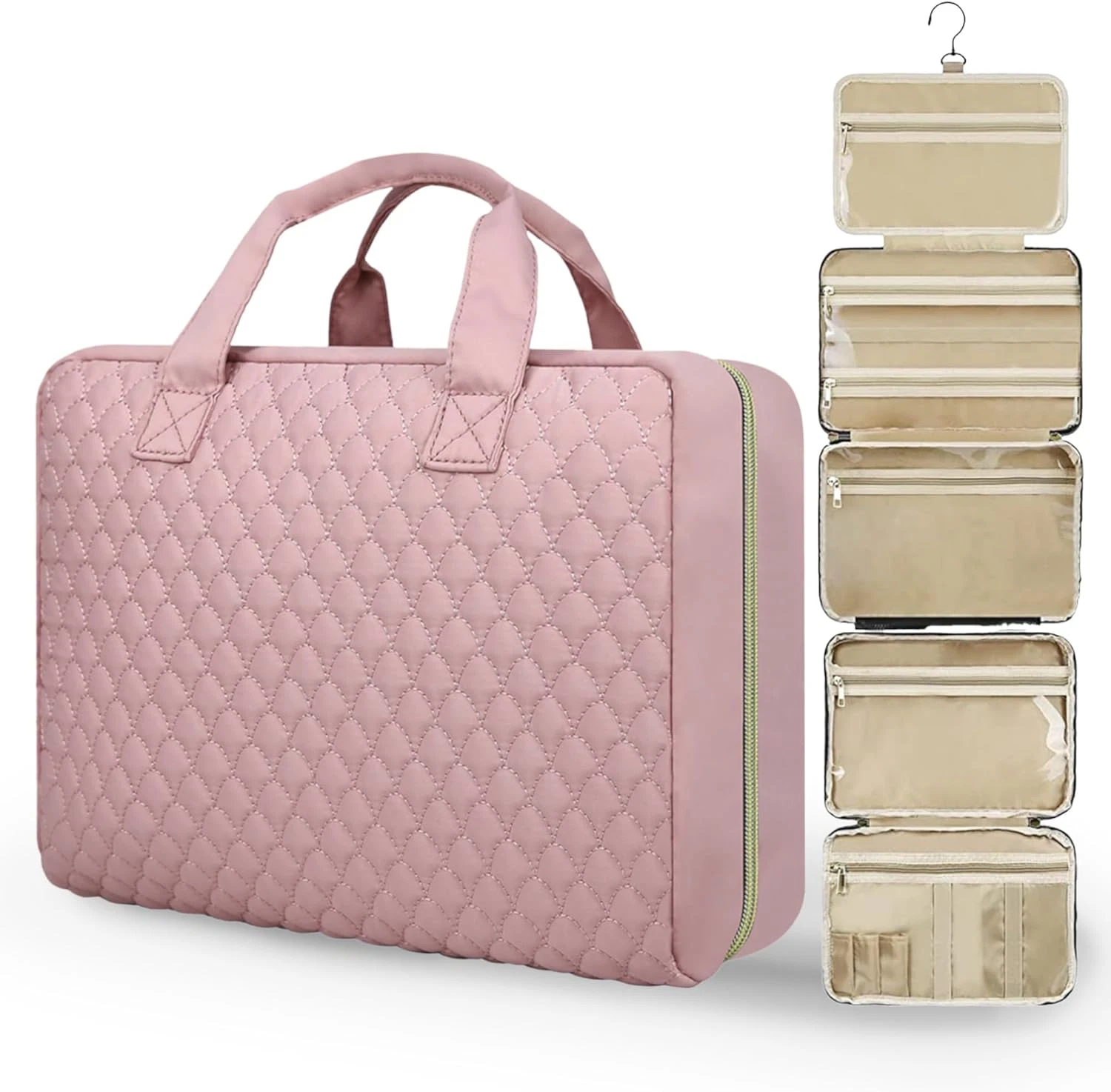 Detachable Toiletry Bag for Women - Large Toiletry Bags for Traveling Women - H