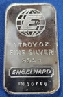 A ENGELHARD 1 OZ. SILVER COLLECTABLE BULLION SILVER BAR