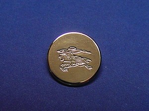 Burberrys Prorsum replacement button 1 silver tone solid metal  Good Used Cond