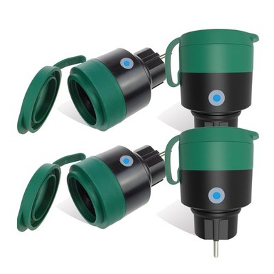 Wlan Steckdose Outdoor 4er Pack  Smart Life kompatibel mit Tuya Alexa Google