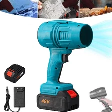 Cordless Leaf Blower Compact Handheld Portable Vacuum Dust Cleaner w/ 2*Battery