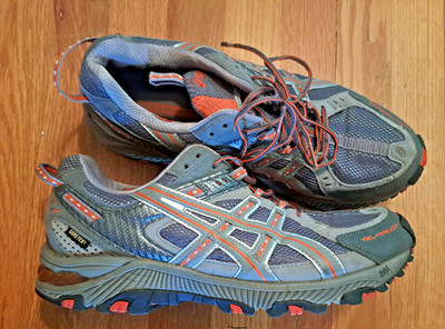 10.5M - Asics GEL Trabuco Terra Graphite Grey / Orange  GoreTex  $185 Shoes