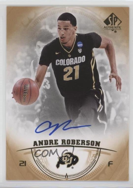 2013-14 SP Authentic Auto Andre Roberson #27 Rookie Auto RC 7m4