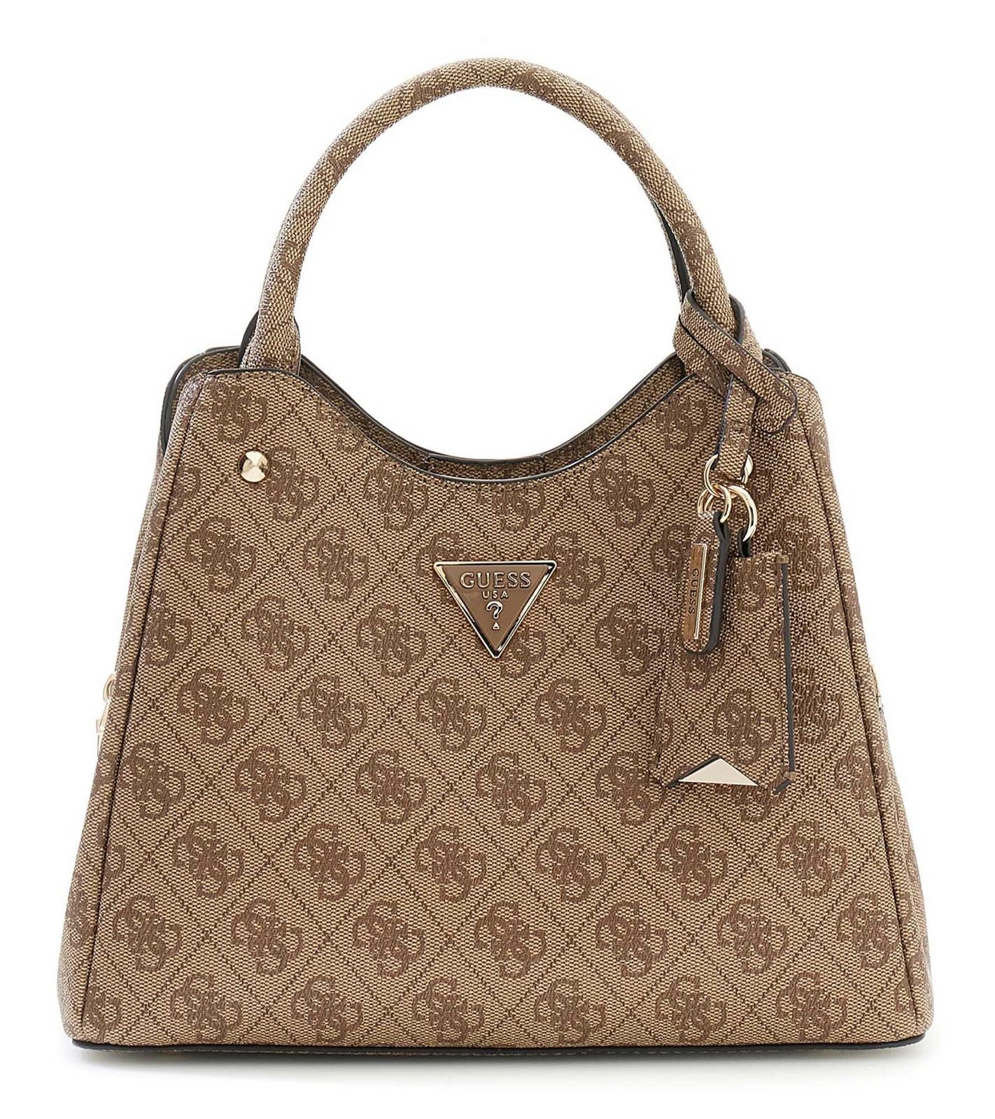 GUESS handbag Meridian II Girlfriend Carryall S Latte Logo
