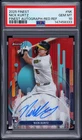 2025 TOPPS FINEST AUTO RED REFRACTOR #NK NICK KURTZ ROOKIE RC 3/5 PSA 10