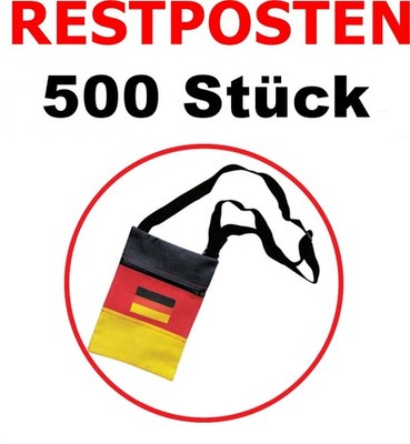 500 Stück Deutschland Fan Tasche Wurfmaterial Tombola Posten Rest Sonderposten
