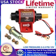 42S Universal 12V Micro Electric Fuel Pump Gasoline Low Pressure 2-3.5PSI 28 GPH