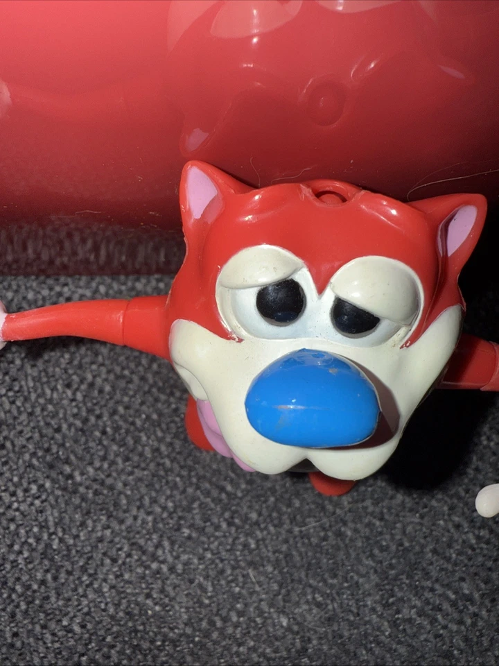 BUMP-A-RIFFIC STIMPY FIGURE vintage 1993 Mattel Ren and Stimpy Show Has Flaws - Imagem 3 de 4