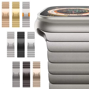 Stainless Steel Link Bracelet Band for Apple Watch 49mm Ultra 3 2 | S11 10 9 8 7