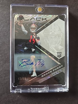 2022 Panini Black - Rookies Brock Purdy #200 Silver 43/50 (RC)