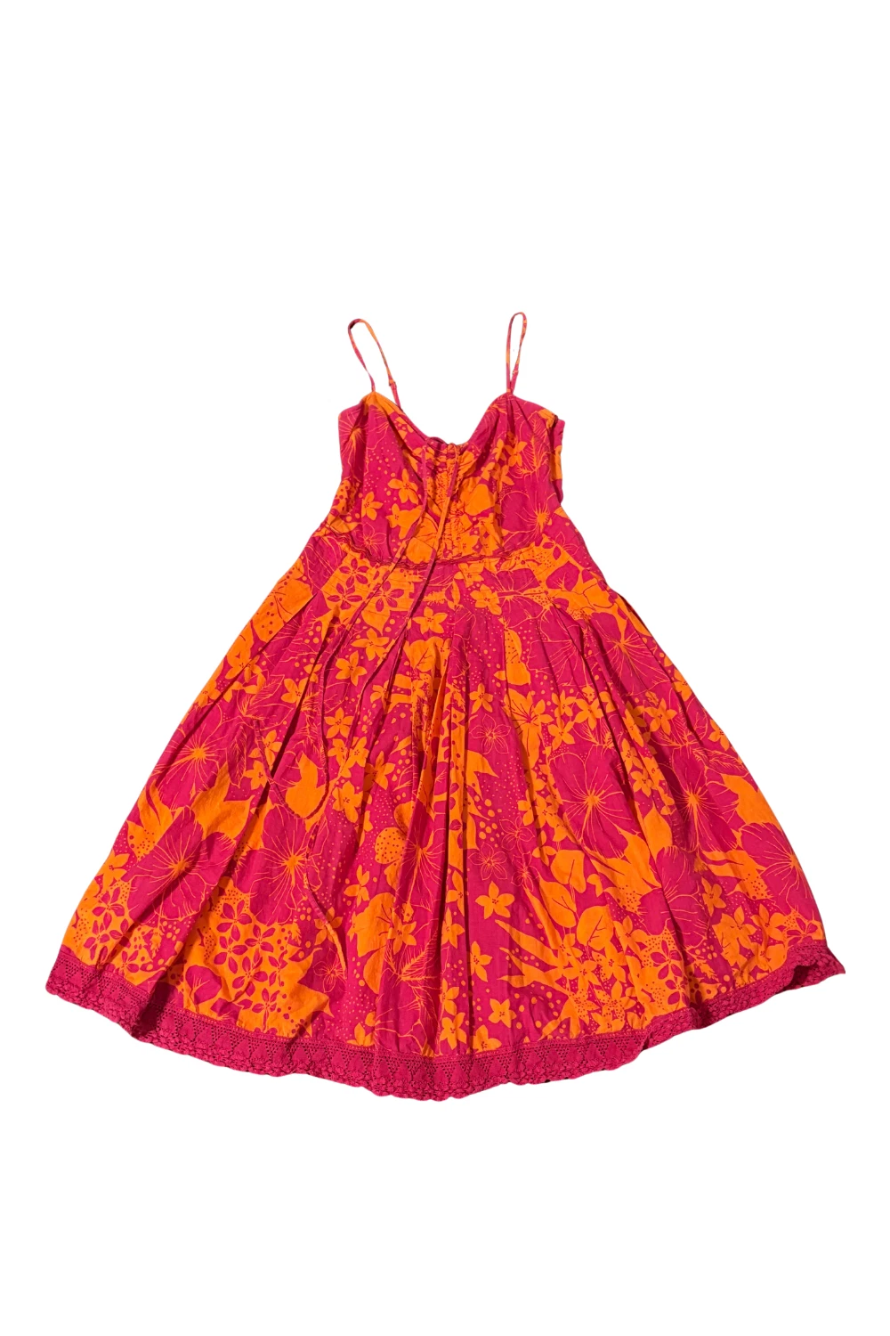 Marisfrolg Pink & Orange Midi Spaghetti Strap Sundress
Opens in a new window or tab