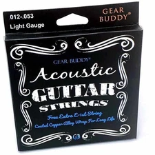 Coated Acoustic Guitar Strings Light Gauge - Extra High E