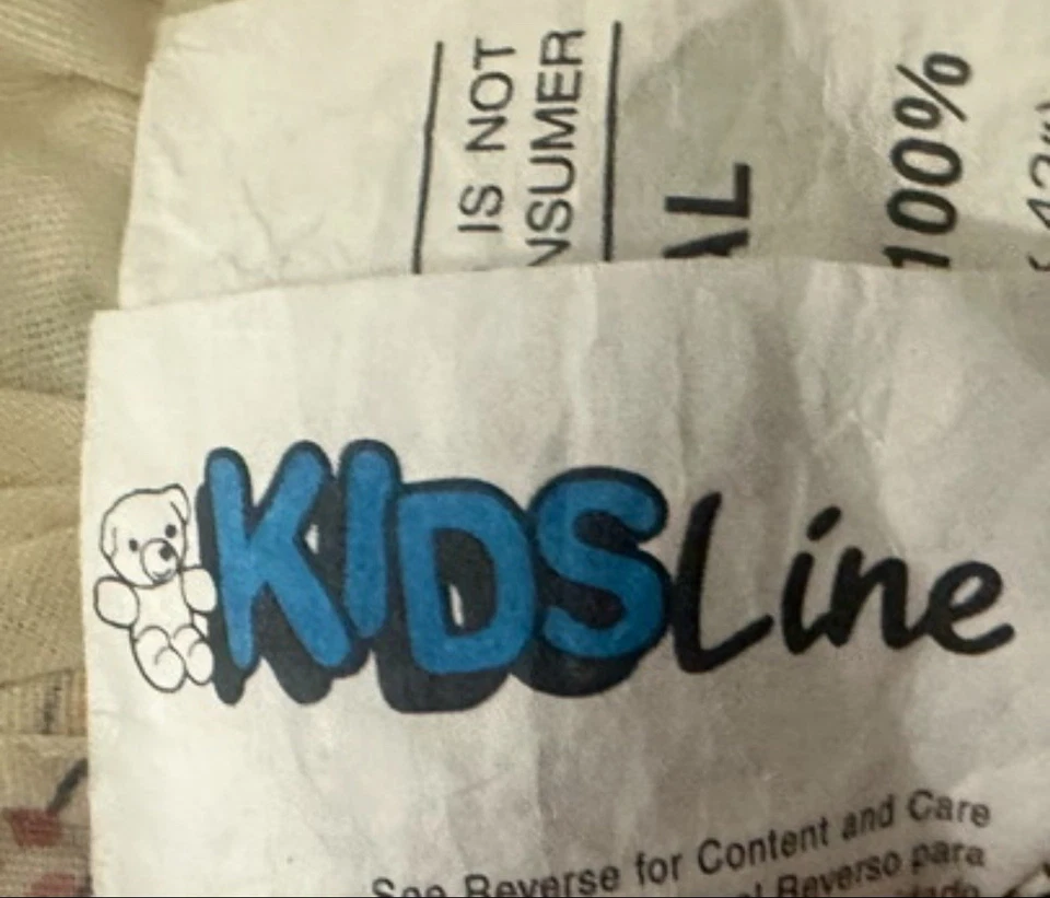 Vintage Teddy Bear Quilt Crib Comforter & Matching Diaper Holder USA Nursery EUC - Image 3 of 4