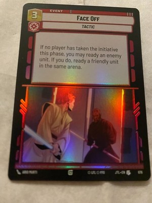 STAR WARS UNLIMITED JTL FACE OFF Foil NM GLOBAL SHIPPING