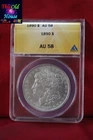 US COIN SILVER 1890 MORGAN SILVER DOLLAR ANACS AU58 4632069