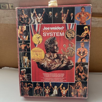 Joe Weider's Bodybuilding System 6 Exercise Chart 3 Muscle Posters 1988 with box