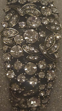 Heidi Daus Silver Tone Crystal Cuff Bracelet ...