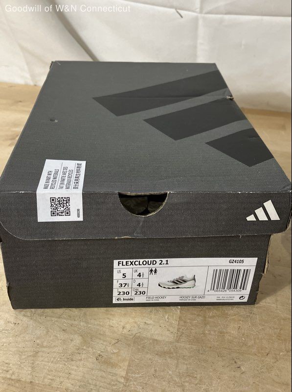 Adidas Flexcloud 2.1 White Black Mint Green Field Hockey Shoes Size 5 NIB