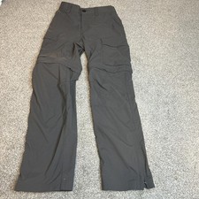 REI Co-op Pants Boys Medium Gray Convertible Hiking Cargo Zip Off Nylon Outdoor