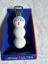 MICHELOB ULTRA Beer three stacked Golf Balls 3D Bottle Opener