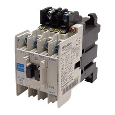 Mitsubishi S-N10 Contactor, 3P + 1NC Aux, 20A, 5HP @ 3Ø 600VAC, 100-110VAC Coil