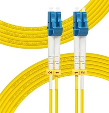 OS2 LC to LC Fiber Patch Cable 10M/33ft Single Mode Duplex 9/125um