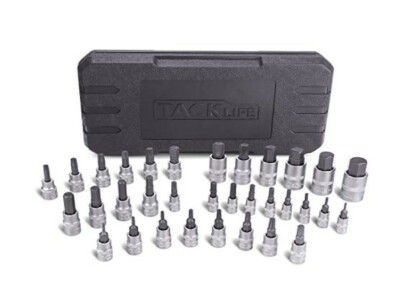 Tacklife HBS1C Steckschlüssel Set 33 mit Bits und Hartschalenkoffer