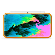 Skins Decal Wrap for Nintendo 2DS XL - water colors trippy abstract pastel
