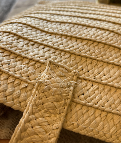 BTB Los Angeles Beach Tote Straw Summer Shoulder Bag Never Used Defects READ - Picture 5 of 10