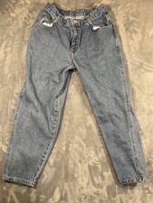 GITANO Vintage Women  s Jeans Blue SIZE 14 Petite Medium Wash 80s 90s Mom Jeans