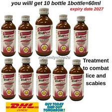10 x RidPed Lotion Original Treatment Benzyl Benzoate 25 60ml exp 7/2027