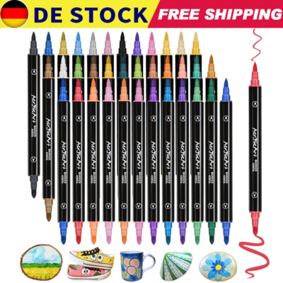 TOP! Acrylstifte für Steine Wasserfest 36Farben Marker Stifte zum Steine Bemalen