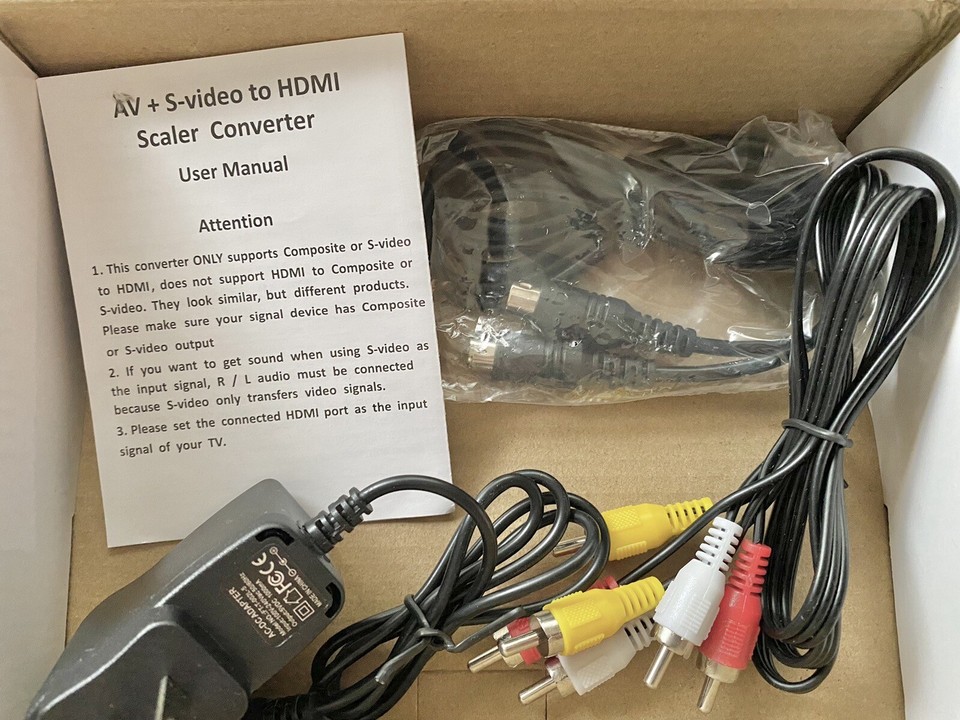 AV & SVideo to HDMI Converter RCA SVideo HDMI Adapter eBay