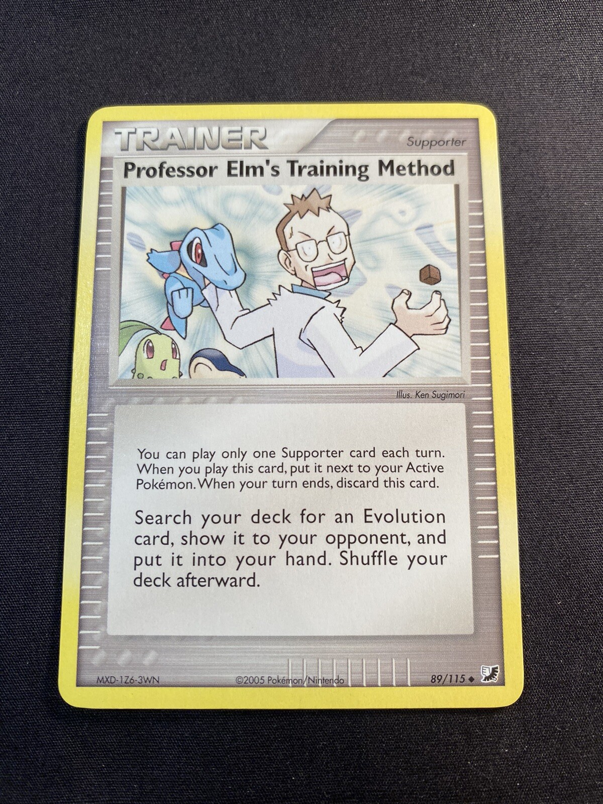 Pokemon Unseen Forces Card - Professor Elm's Training Method 89/115 NM
