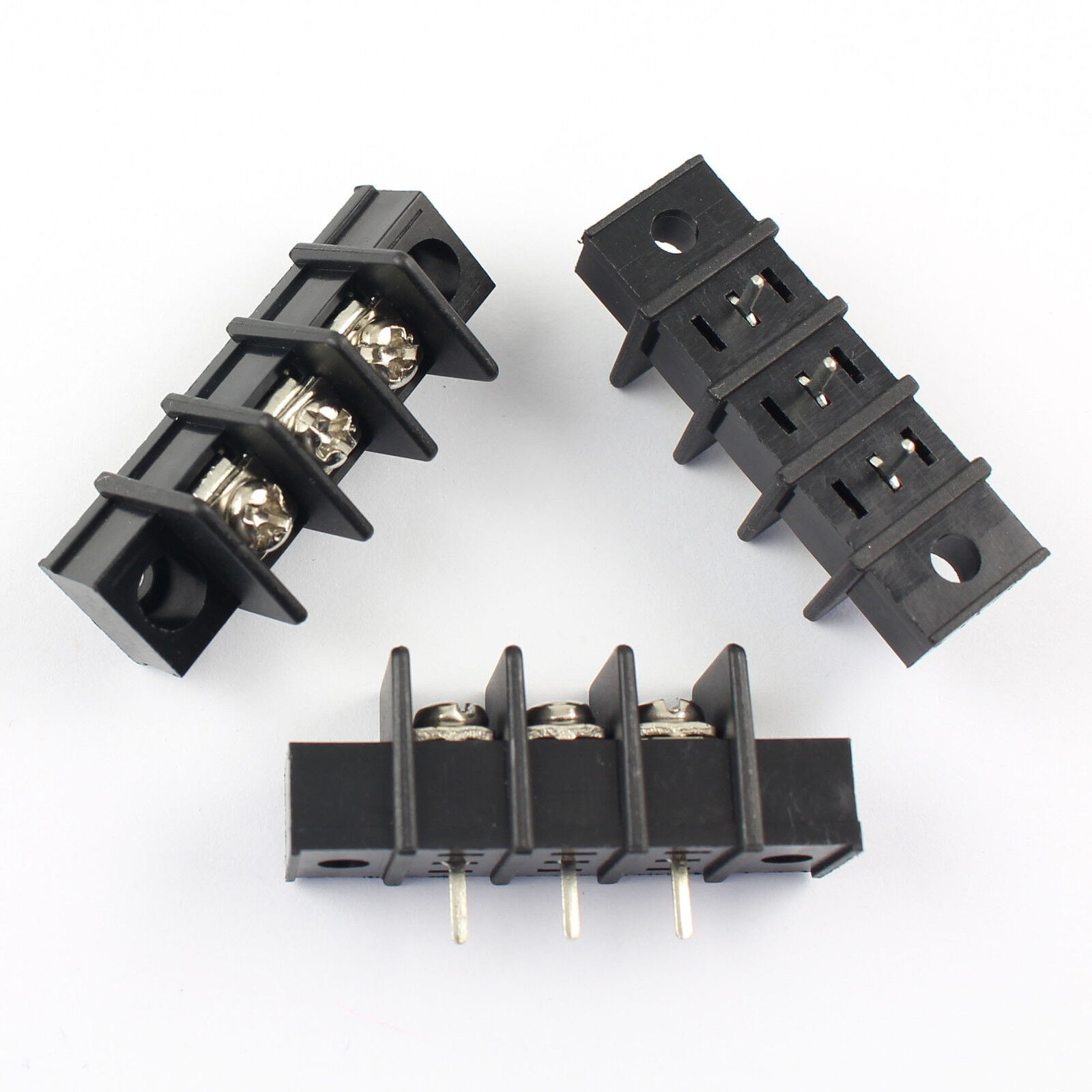 50Pcs Black 7.62mm Japan Maker New Pitch 3 Block Connector Challenge the lowest price Barrier Pin Terminal