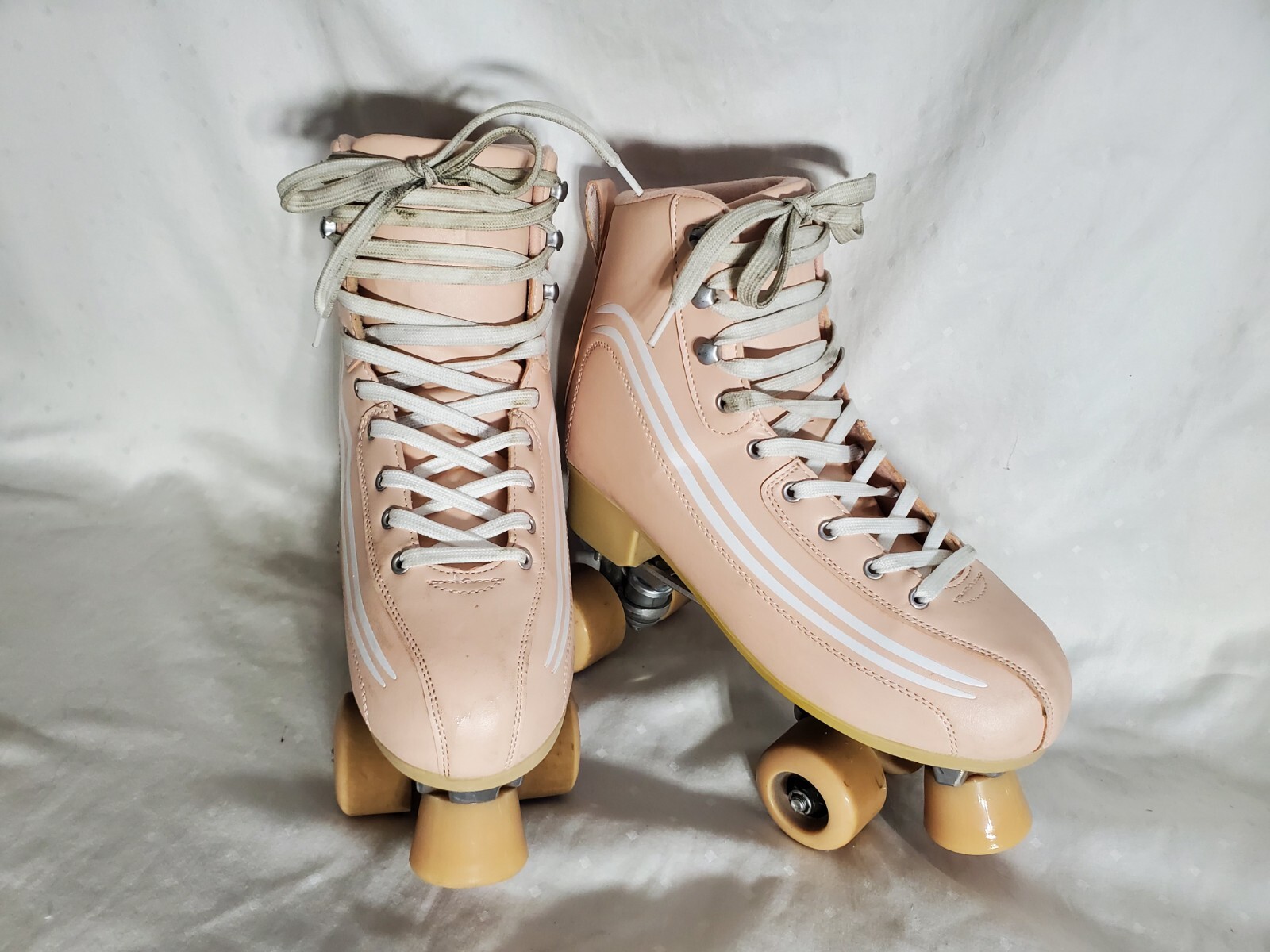 Altar'd State Women's Striped Roller Skates Light Pink Retro Derby Size