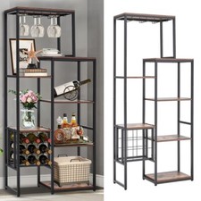 Modern Freestanding Wine Rack Bar Cabinet Art Collection Display Cupboard Shelf