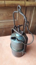Lampe de Mineur au Carbure Type ARRAS Ancien Outil de Mine Objets du Début XXème