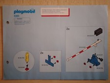 Playmobil Bauanleitung 4383 Bahnübergang A5 ,4 Seiten