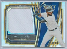 Willi Castro, Detroit Tigers — 2020 Select Rookie Jumbo Swatch Holo — #133/250