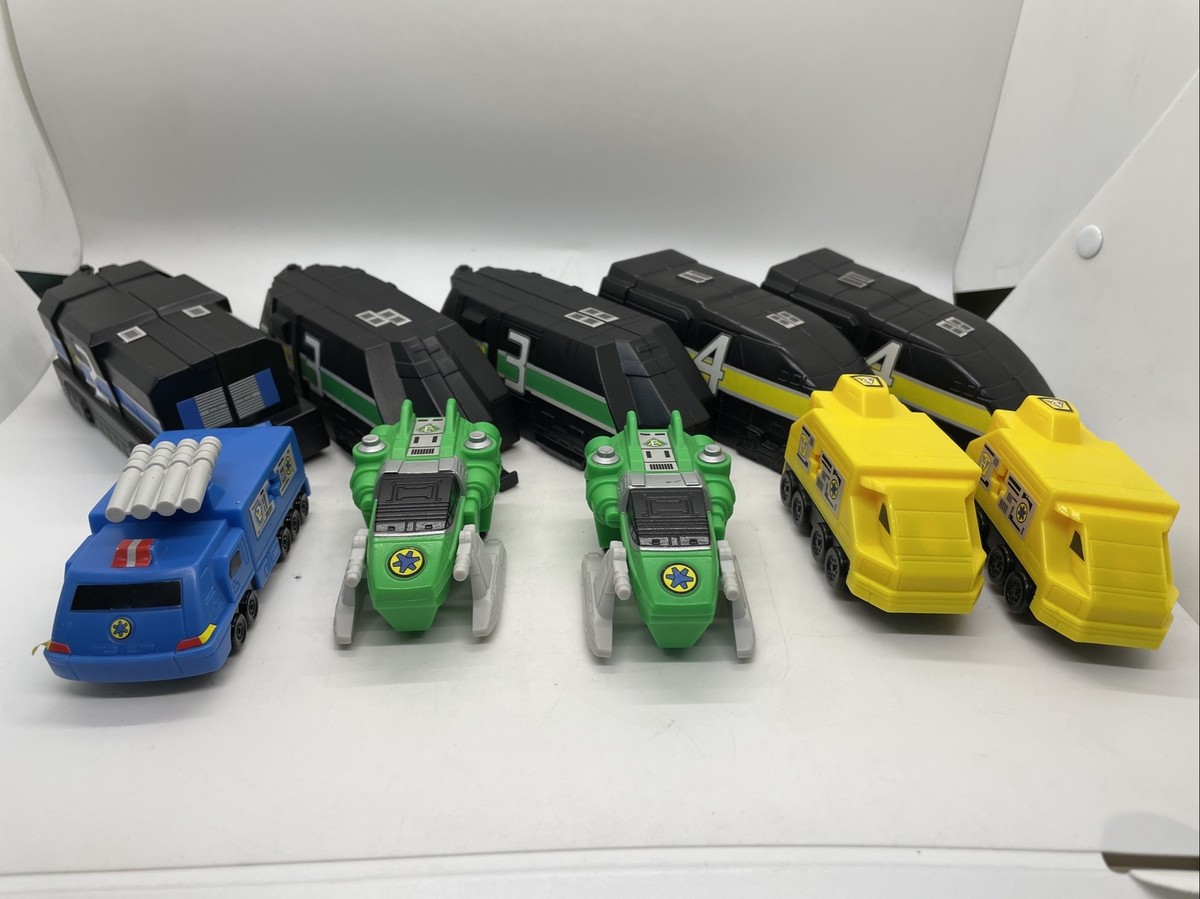 Vintage Power Rangers Lightspeed Rescue McDonald's Train Mixed Lot