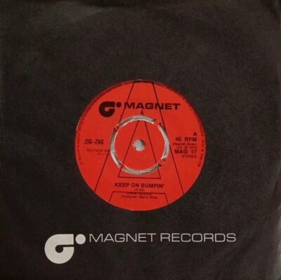 Zig Zag-Keep On Bumpin'/Sleeping Blue Nights Vinyl 7'' Single.1974 Magnet MAG 17.