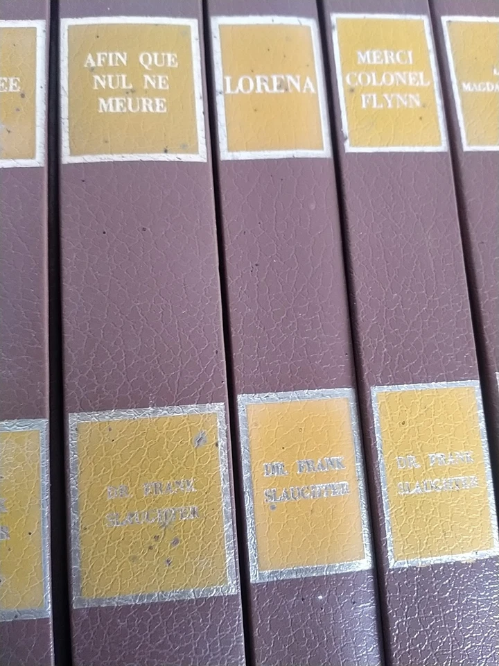 Dr. Frank G. Slaughter 35 volumes édition Beckers Oeuvres Complètes Livres  - Photo 4/4