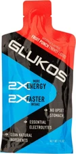 Glukos Energy Gels For Runners 2oz Packets, 2 Fl Oz (Pack of 12), Fruit Punch