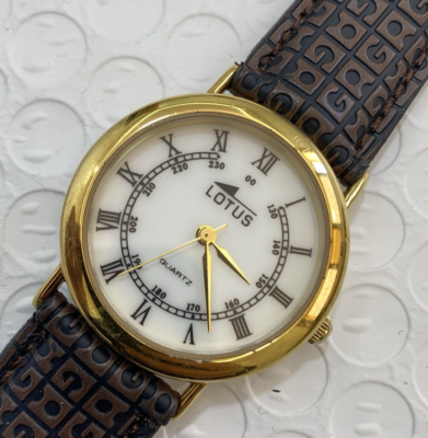 Lotus Ladies Watch Quartz Gold Plated Romaine Numbers 31mm  display picture 3