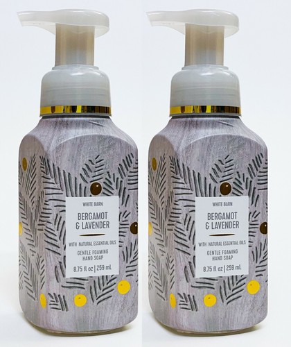 2 Bath Body Works BERGAMOTTE LAVENDEL sanft schäumende Handseife Waschen 8,75 Oz.
