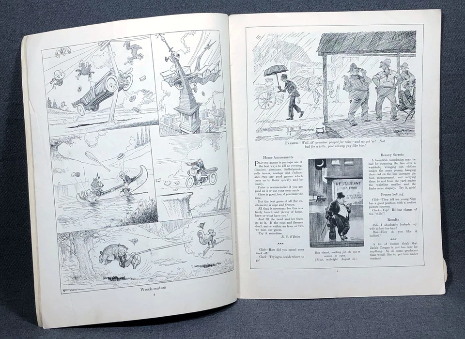 Antique JUDGE Magazine August 1924 Right Stick on Approach Art Deco Cover - Image 2 of 3